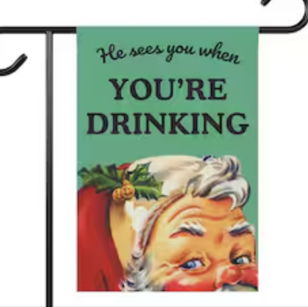 Santa Christmas Garden Flag